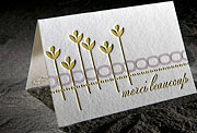 Letterpress cards, letterpress greeting cards, eco gift wrap | Smock :  smock handmade thank you recycled